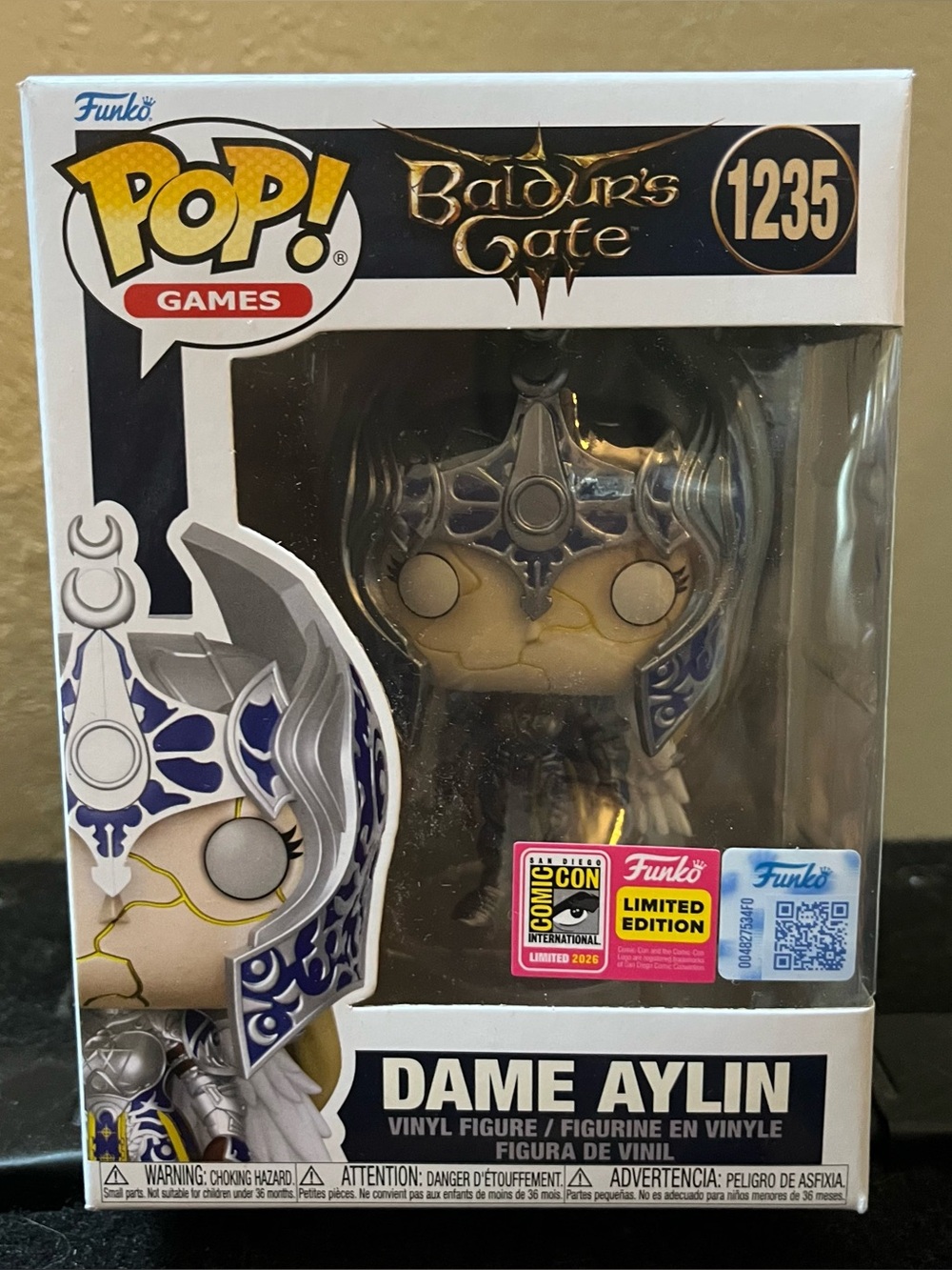 Funko Pop Dame Aylin Baldur’s Gate 1235 SDCC Limited Edition Sealed NIB Figure